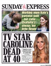 Daily Express Sunday (UK) Newspaper Front Page for 16 February 2020
