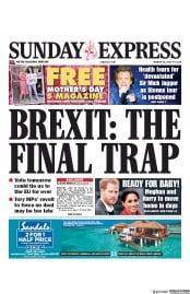 Daily Express Sunday (UK) Newspaper Front Page for 31 March 2019