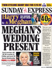 Daily Express Sunday (UK) Newspaper Front Page for 3 December 2017