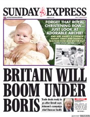 Daily Express Sunday (UK) Newspaper Front Page for 7 July 2019