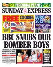 Daily Express Sunday Newspaper Front Page (UK) for 17 June 2012