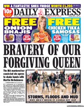 Daily Express Sunday Newspaper Front Page (UK) for 23 June 2012
