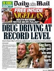 Daily Mail (UK) Newspaper Front Page for 10 December 2018