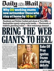 Daily Mail (UK) Newspaper Front Page for 13 December 2017