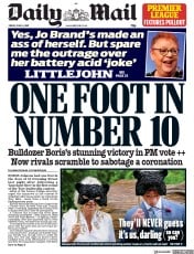 Daily Mail (UK) Newspaper Front Page for 14 June 2019