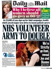 Daily Mail (UK) Newspaper Front Page for 17 December 2018
