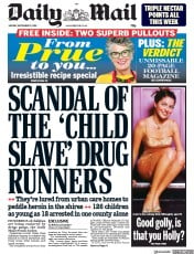 Daily Mail (UK) Newspaper Front Page for 17 September 2018