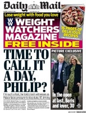 Daily Mail (UK) Newspaper Front Page for 19 January 2019