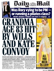 Daily Mail (UK) Newspaper Front Page for 19 June 2019