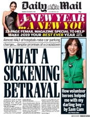 Daily Mail (UK) Newspaper Front Page for 27 December 2018