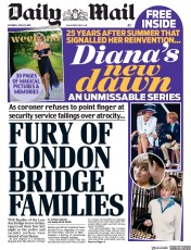 Daily Mail (UK) Newspaper Front Page for 29 June 2019