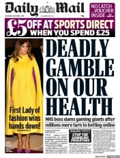 Daily Mail (UK) Newspaper Front Page for 4 December 2019