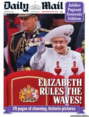 Daily Mail Newspaper Front Page (UK) for 4 June 2012