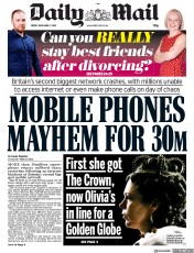 Daily Mail (UK) Newspaper Front Page for 7 December 2018