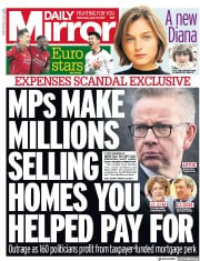 Daily Mirror (UK) Newspaper Front Page for 10 April 2019