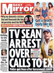 Daily Mirror (UK) Newspaper Front Page for 10 May 2012