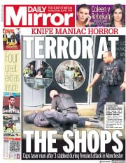 Daily Mirror (UK) Newspaper Front Page for 12 October 2019