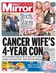 Daily Mirror (UK) Newspaper Front Page for 15 December 2018