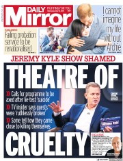 Daily Mirror (UK) Newspaper Front Page for 15 May 2019