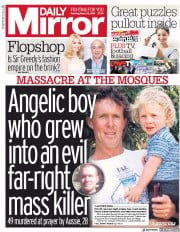 Daily Mirror (UK) Newspaper Front Page for 16 March 2019