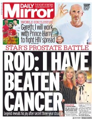 Daily Mirror (UK) Newspaper Front Page for 16 September 2019