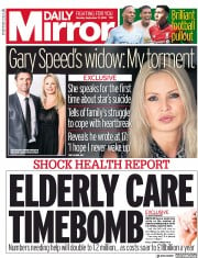 Daily Mirror (UK) Newspaper Front Page for 17 September 2018