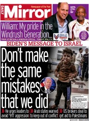 Daily Mirror (UK) Newspaper Front Page for 19 October 2023