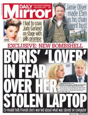 Daily Mirror (UK) Newspaper Front Page for 1 October 2019
