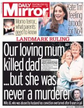 Daily Mirror (UK) Newspaper Front Page for 1 March 2019