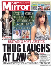 Daily Mirror (UK) Newspaper Front Page for 1 September 2018
