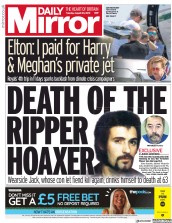 Daily Mirror (UK) Newspaper Front Page for 20 August 2019