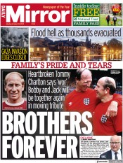Daily Mirror (UK) Newspaper Front Page for 23 October 2023