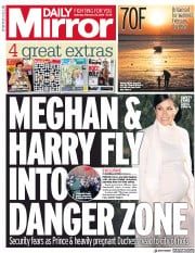 Daily Mirror (UK) Newspaper Front Page for 23 February 2019
