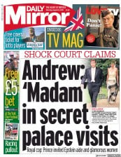 Daily Mirror (UK) Newspaper Front Page for 24 August 2019