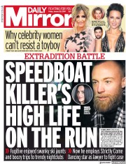 Daily Mirror (UK) Newspaper Front Page for 25 January 2019