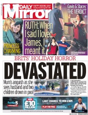 Daily Mirror (UK) Newspaper Front Page for 26 December 2019