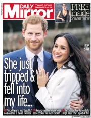 Daily Mirror (UK) Newspaper Front Page for 28 November 2017