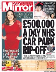 Daily Mirror (UK) Newspaper Front Page for 28 December 2017