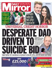Daily Mirror (UK) Newspaper Front Page for 2 January 2019