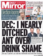 Daily Mirror (UK) Newspaper Front Page for 30 March 2019