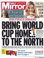 Daily Mirror (UK) Newspaper Front Page for 3 January 2020