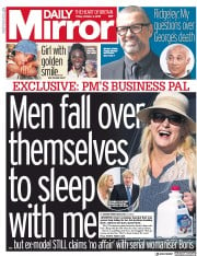 Daily Mirror (UK) Newspaper Front Page for 4 October 2019