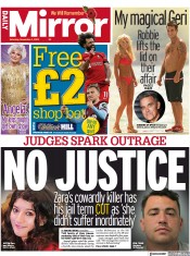 Daily Mirror (UK) Newspaper Front Page for 4 November 2023