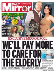 Daily Mirror (UK) Newspaper Front Page for 5 November 2018