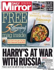 Daily Mirror (UK) Newspaper Front Page for 5 January 2019
