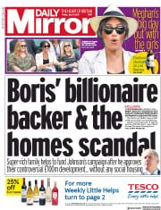 Daily Mirror (UK) Newspaper Front Page for 5 July 2019