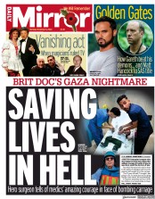 Daily Mirror (UK) Newspaper Front Page for 6 November 2023