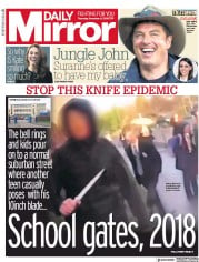 Daily Mirror (UK) Newspaper Front Page for 6 December 2018