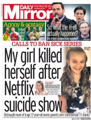 Daily Mirror (UK) Newspaper Front Page for 6 May 2019