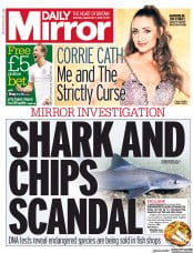 Daily Mirror (UK) Newspaper Front Page for 7 September 2019